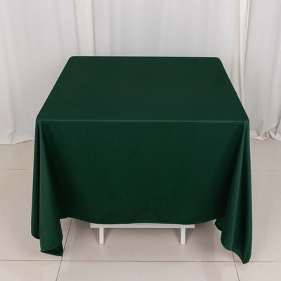 Scuba Square Tablecloth 70"x70" Hunter Emerald Green - Wrinkle Free Table Cover