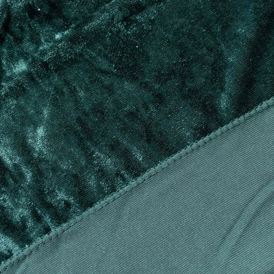 Crushed Velvet Backdrop Curtain – Hunter Emerald Green 8ft x 8ft Event Drape with Rod Pocket, Privacy Panel for Photo Booths & Events