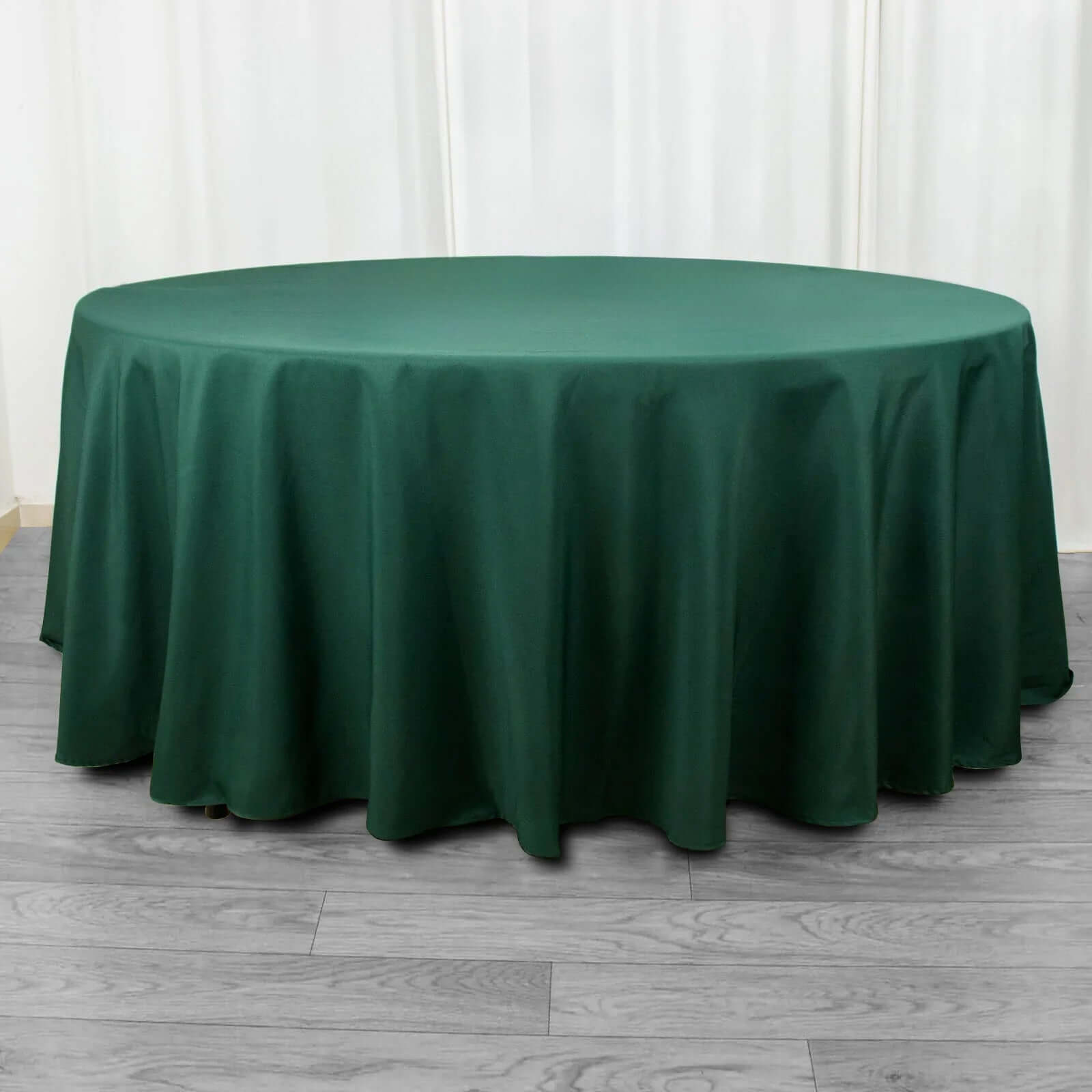 108 In Hunter Emerald Green Polyester Tablecloth