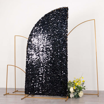 Create a Dazzling Display with the Black Double Sided Big Payette Sequin Backdrop