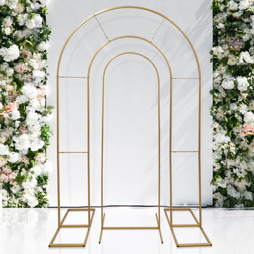 <span style="background-color:transparent;color:#000000;">Elegant Double Arch Design for Stunning Backdrops</span>