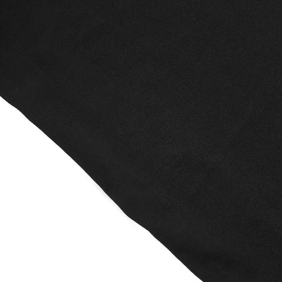 Black Spandex Fitted Open Arch Backdrop Cover, Double-Sided U-Shaped Wedding Arch Slipcover 8ft