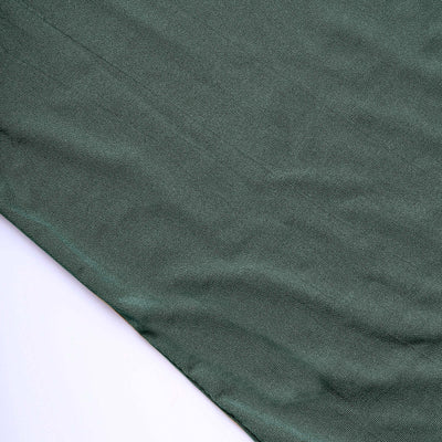 Hunter Emerald Green Spandex Fitted Open Arch Backdrop Cover, Double-Sided U-Shaped Wedding Arch Slipcover 8ft