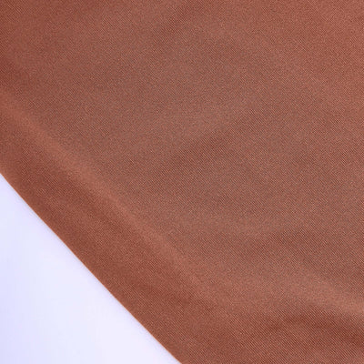 Terracotta (Rust) Spandex Fitted Open Arch Backdrop Cover, Double-Sided U-Shaped Wedding Arch Slipcover 8ft