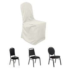 Banquet polyester chair cover in white color