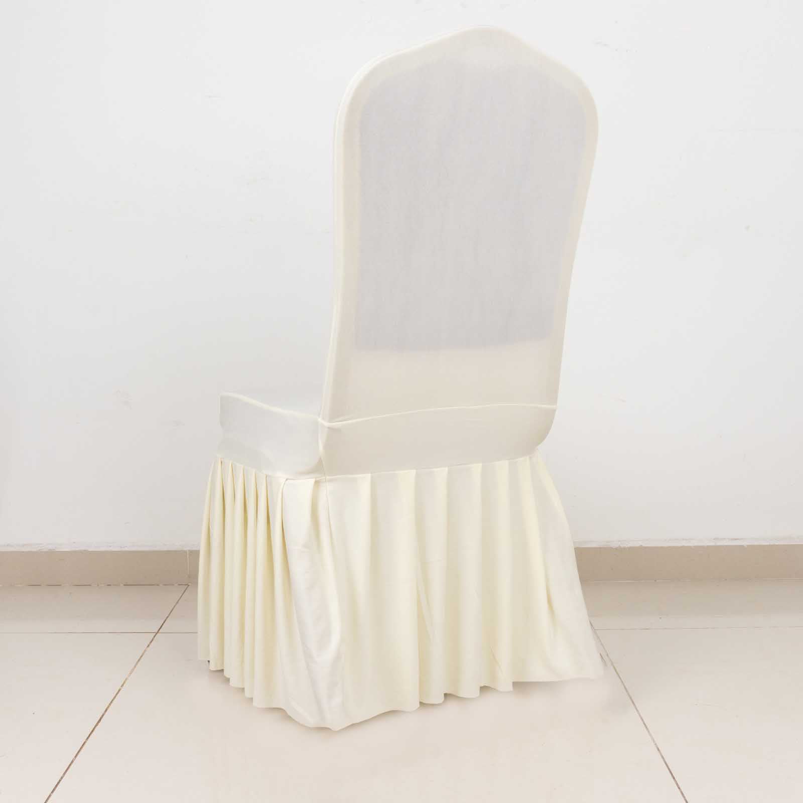 Ruffle Pleated Banquet Chair Covers