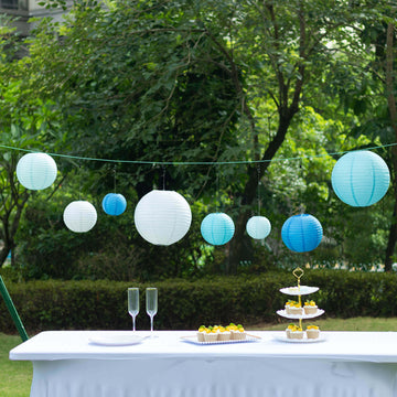 <h3 style="margin-left:0px;"><strong>Mixed Blue White Hanging Lanterns: Perfect for Creating Ambiance</strong>