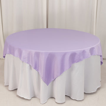 <h3 style="margin-left:0px;"><span style="background-color:transparent;color:#111111;">Elegant Lavender Lilac Lamour Satin Overlay for Timeless Table Decor</span>