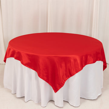 <h3 style="margin-left:0px;"><span style="background-color:transparent;color:#111111;">Elegant Red Lamour Satin Overlay for Timeless Table Decor</span>