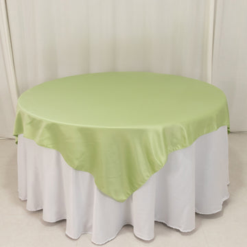 <h3 style="margin-left:0px;"><span style="background-color:transparent;color:#111111;">Elegant Sage Green Lamour Satin Overlay for Timeless Table Decor</span>