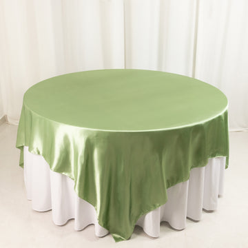 <h3 style="margin-left:0px;"><strong>Elegant Sage Green Satin Overlay for Perfect Table Décor</strong>