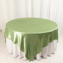 Sage Green Satin Overlay Seamless Square Table Overlays 90