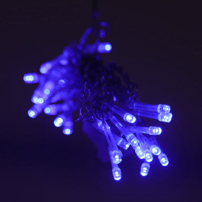 Blue 300 LED Icicle Curtain Fairy String Lights with 8 Modes 10ft