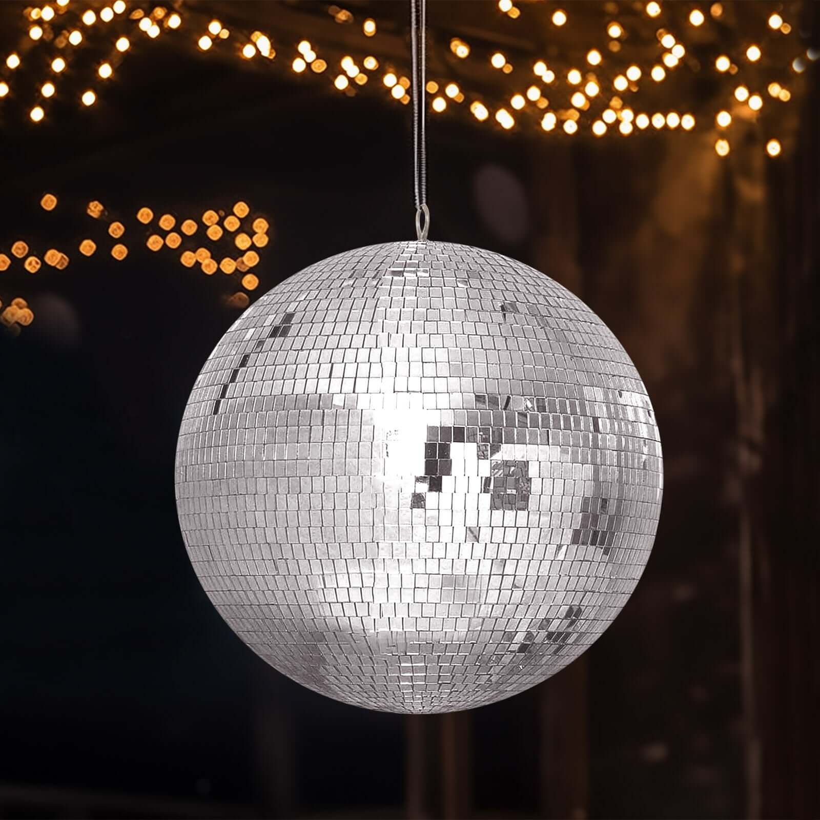 Large Silver Foam Disco Mirror Ball | eFavormart.com