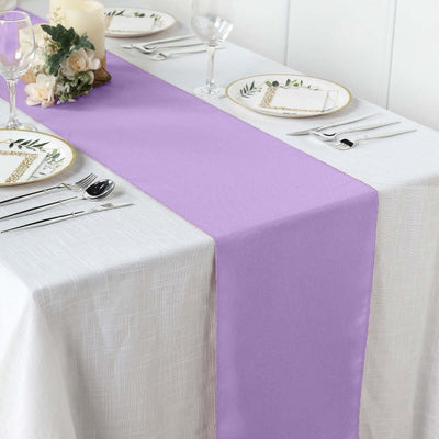 Polyester Table Runner 12"x108" Lavender - Wrinkle-Resistant & Durable Table Decor