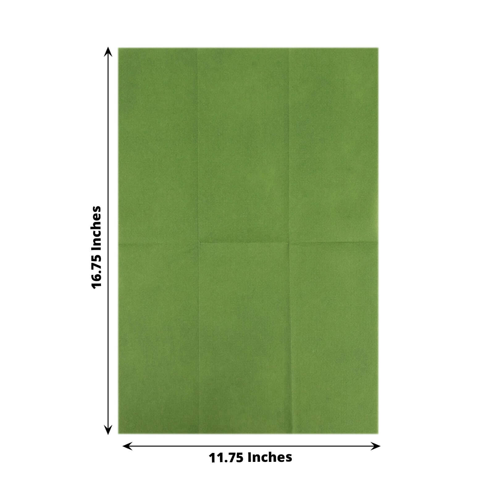 20-Pack Olive Green Airlaid Paper Napkins | eFavormart.com