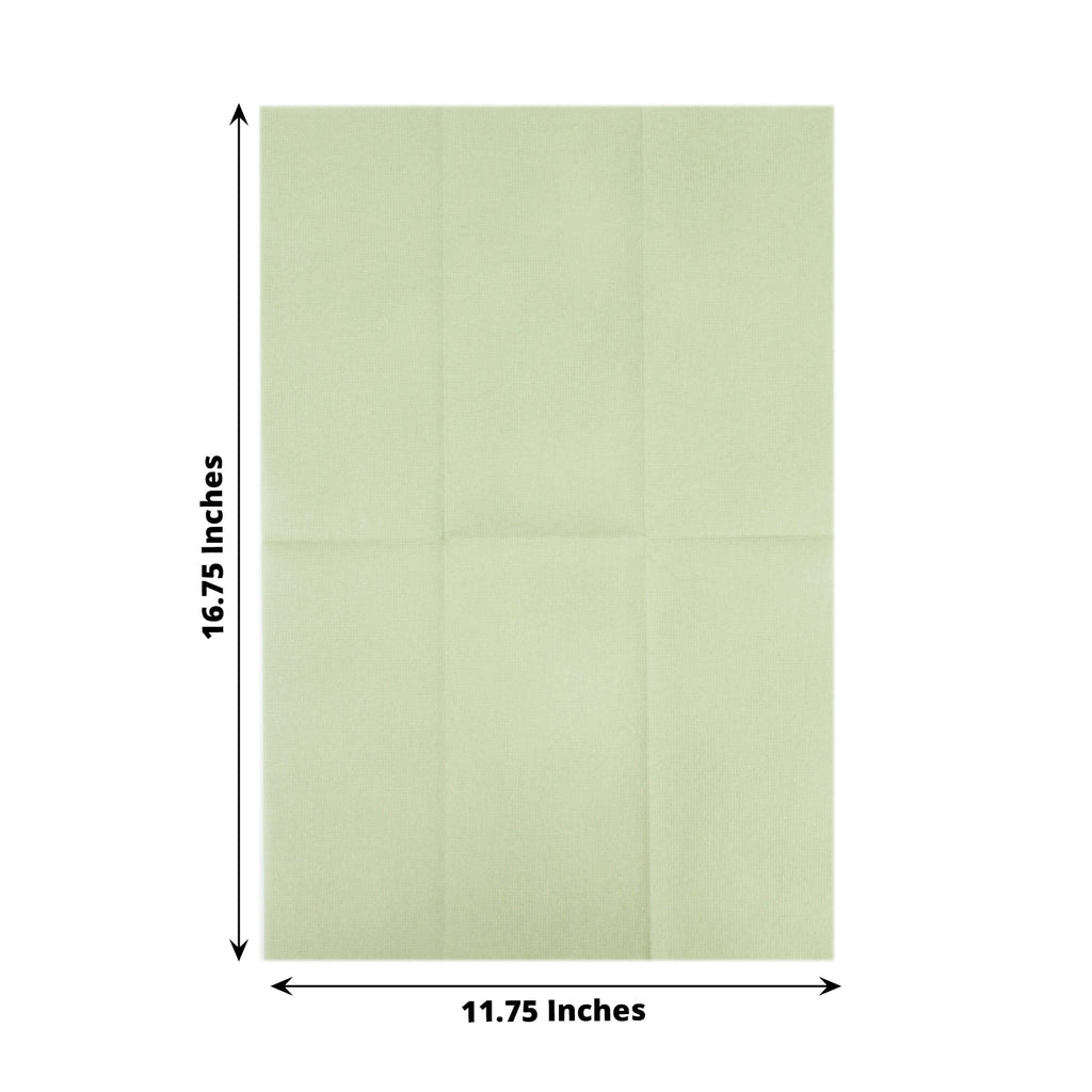 20-Pack Sage Green Linen-Feel Napkins | eFavormart.com