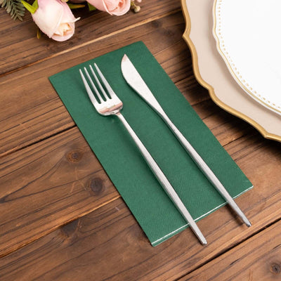 50-Pack Paper Napkins 2-Ply Soft Hunter Emerald Green - Dinner Party Napkins