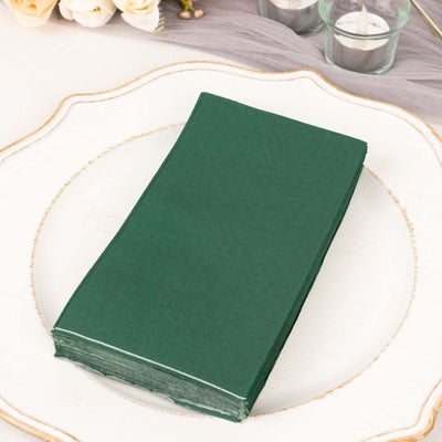 50-Pack Paper Napkins 2-Ply Soft Hunter Emerald Green - Dinner Party Napkins