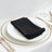 5 Pack Scuba Cloth Napkins – 17x17 Black, Wrinkle-Free & Reusable Table Napkins