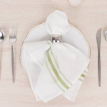 <span style="background-color:transparent;color:#000000;">Classic Aesthetic with a Modern Twist - White Bistro Cloth Napkins</span>