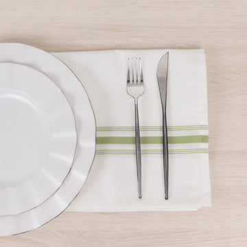 <span style="background-color:transparent;color:#000000;">Easy Maintenance and Reusability - White Bistro Dinner Cloth Napkins</span>