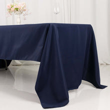 Navy Blue Seamless Premium Polyester Rectangular Tablecloth 220GSM