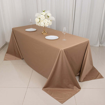 Scuba Rectangular Tablecloth 90"x132" Nude - Seamless Table Cover