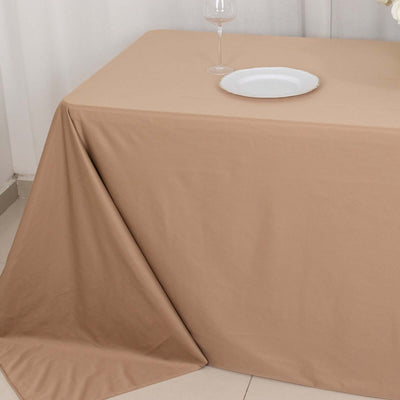 Scuba Rectangular Tablecloth 90"x132" Nude - Seamless Table Cover