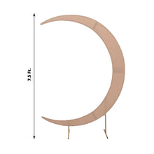 Nude Spandex Crescent Moon Chiara Backdrop Stand Cover, Custom Fitted Wedding Arch Cover