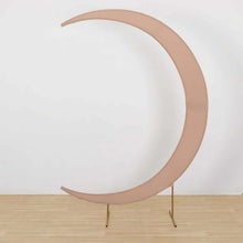 Nude Spandex Crescent Moon Chiara Backdrop Stand Cover, Custom Fitted Wedding Arch Cover