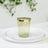 25-Pack Plastic Tumbler Cups 10oz Transparent Dusty Sage Green with Gold Rim - Disposable Crystal