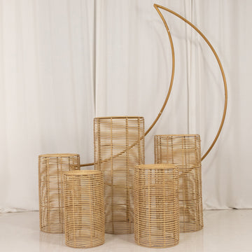 <h3 style="margin-left:0px;"><strong>Versatile Farmhouse Style with Natural Woven Rattan Wicker Plant Stands</strong>