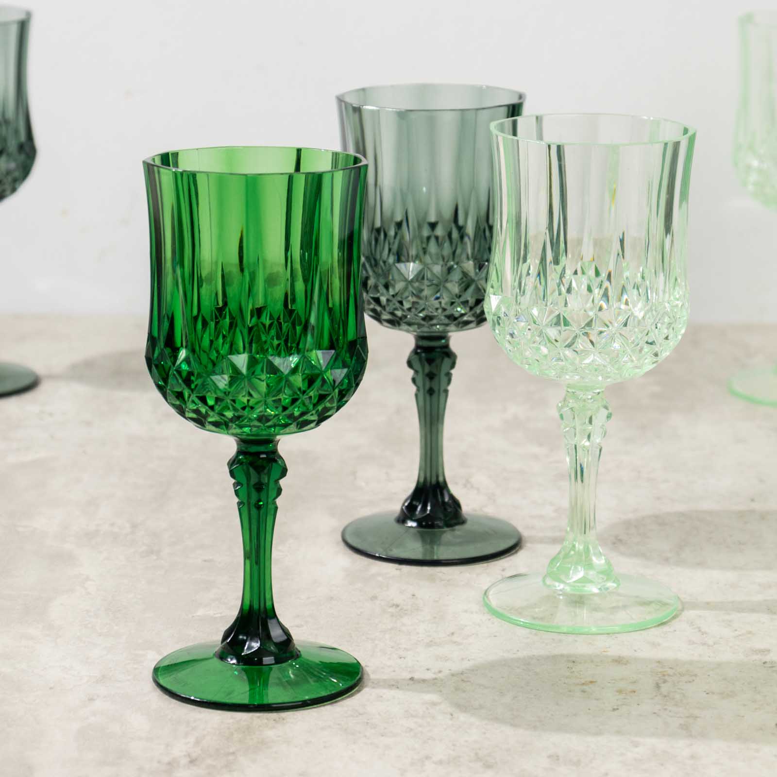 https://www.efavormart.com/cdn/shop/files/Pack-Assorted-Green-Crystal-Cut-Reusable-Plastic-Wine-Glasses-7.jpg?v=1704227167
