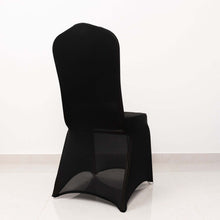 10 Pack Black Spandex Folding Slip On Chair Covers, Stretch Fitted Chair Covers - 160 GSM