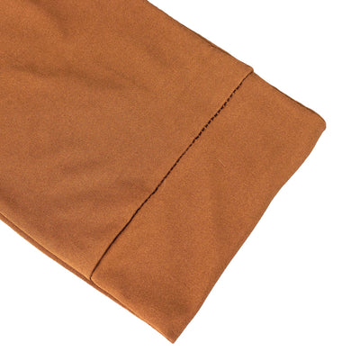 5 Pack Stretch Spandex Chair Sashes 5"x12" Cinnamon Brown - Two Ply Heavy Duty Fitted Chair Bands