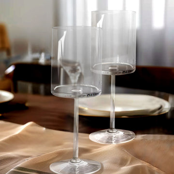 <h3 style="margin-left:0px;"><strong>Elegant Clear Long Stem Plastic Cylindrical Wine Glasses</strong>