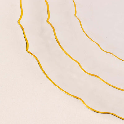 10-Pack Plastic Round Dessert Appetizer Plates 7"