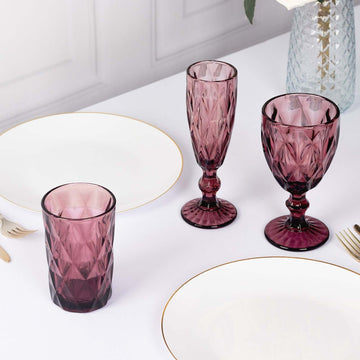 <span style="background-color:transparent;color:#000000;">Timeless Style of Dusty Rose Crystal Cut Whiskey Tumbler Glasses</span>