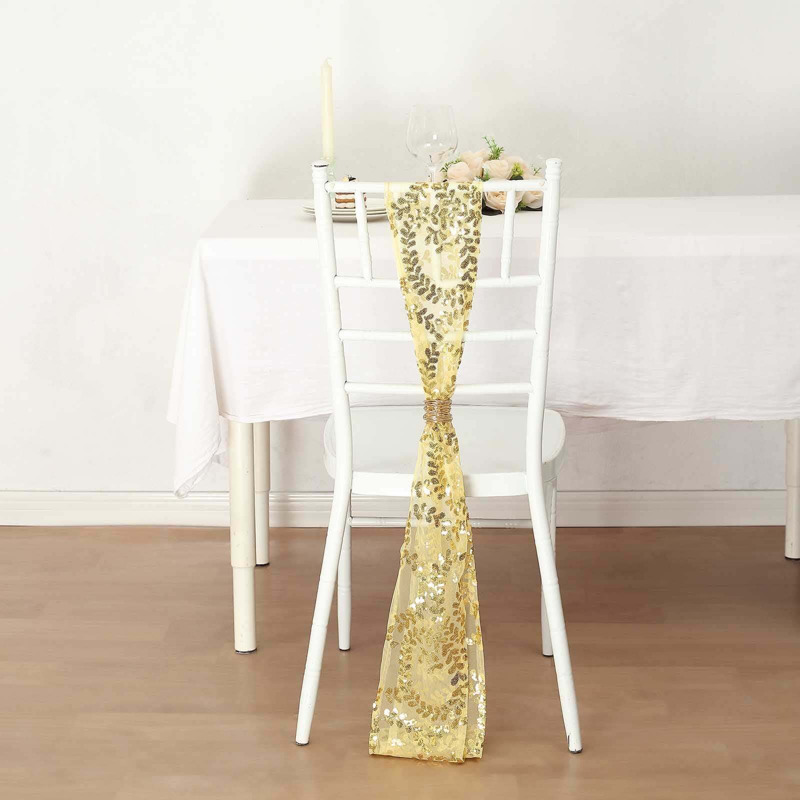 https://www.efavormart.com/cdn/shop/files/Pack-Gold-Leaf-Vine-Embroidered-Sequin-Tulle-Cloth-Chair-Sashes-1.jpg?v=1704320303