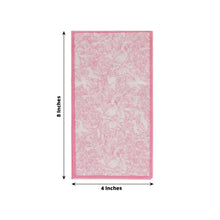 25 Pack Pink Dinner Paper Napkins with Vintage Floral Print, Soft 2-Ply Highly Absorbent