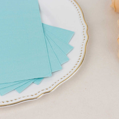 50-Pack Paper Napkins 2-Ply Soft Baby Blue - Dinner Party Napkins