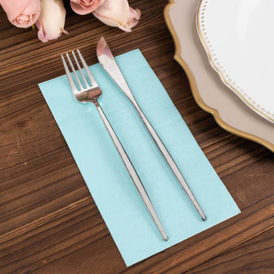 50-Pack Paper Napkins 2-Ply Soft Baby Blue - Dinner Party Napkins