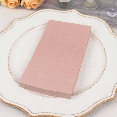 50-Pack Paper Napkins 2-Ply Soft Dusty Rose - Dinner Party Napkins