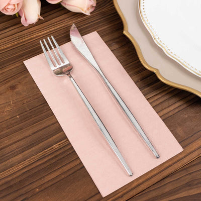 50-Pack Paper Napkins 2-Ply Soft Dusty Rose - Dinner Party Napkins