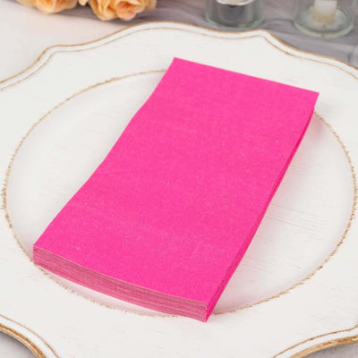 50-Pack Paper Napkins 2-Ply Soft Fuchsia - Dinner Party Napkins
