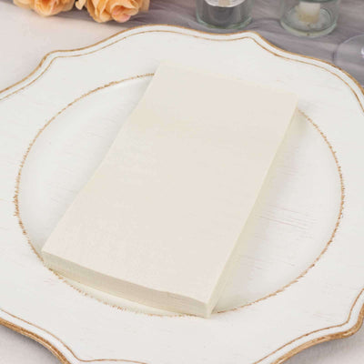 50-Pack Paper Napkins 2-Ply Soft Ivory - Dinner Party Napkins