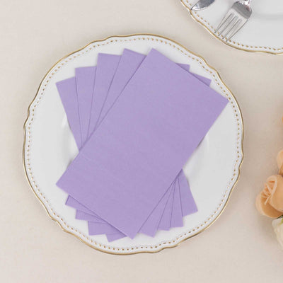 50-Pack Paper Napkins 2-Ply Soft Lavender Lilac - Dinner Party Napkins