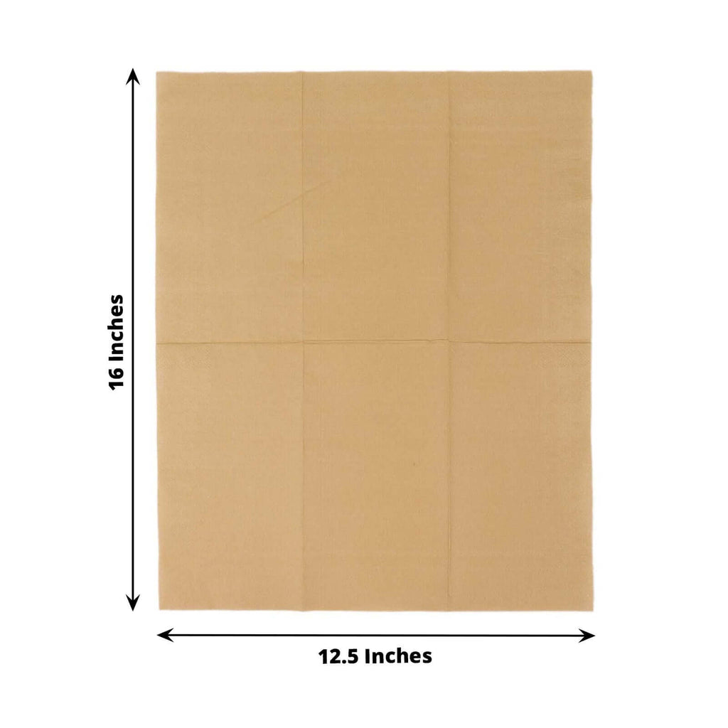 50-Pack 2-Ply Natural Dinner Paper Napkins | eFavormart.com