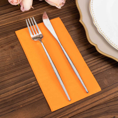 50-Pack Paper Napkins 2-Ply Soft Orange - Dinner Party Napkins
